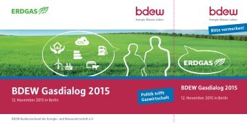 BDEW Gasdialog 2015