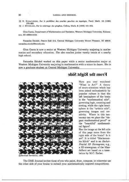 Vol. 11 No 1 - Pi Mu Epsilon