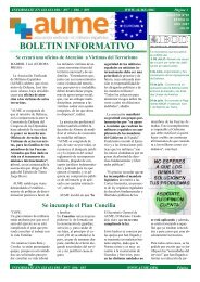 boletin informativo - AUME