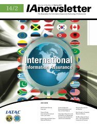 IAnewsletter Vol 14 No 2 - IAC - Defense Technical Information Center