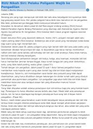 Rencana Pelaksanaan Itsbat Nikah Embassy Of The