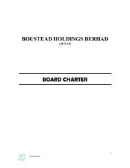 THE BOARD - Boustead Holdings Berhad