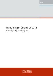 Franchising in Österreich 2013