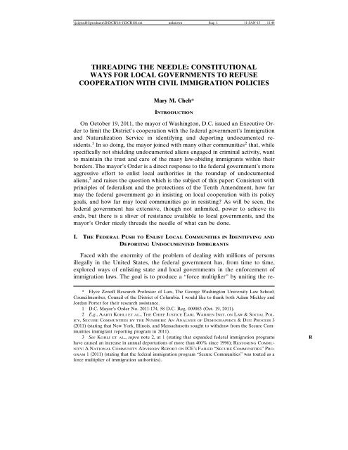 threading the needle: constitutional ways for ... - UDC Law Review