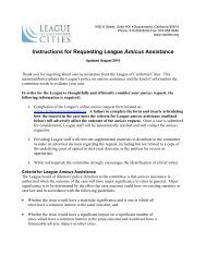 Instructions for Requesting League Amicus Assistance - League of ...