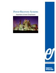 Power Recovery Systems - Elliott Turbomachinery