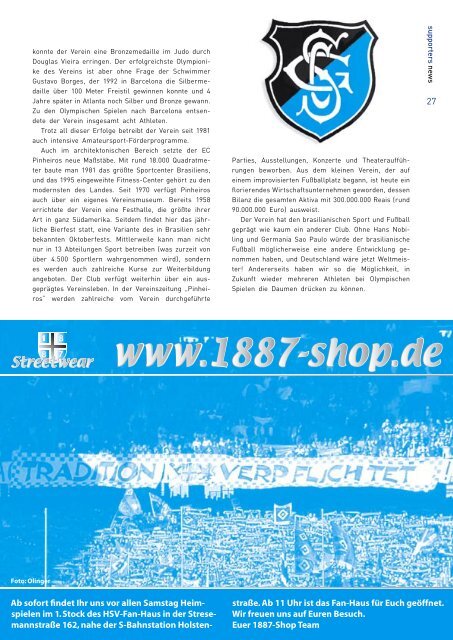 T-Shirts: Volksparkstadion aus Tradition - HSV Supporters Club