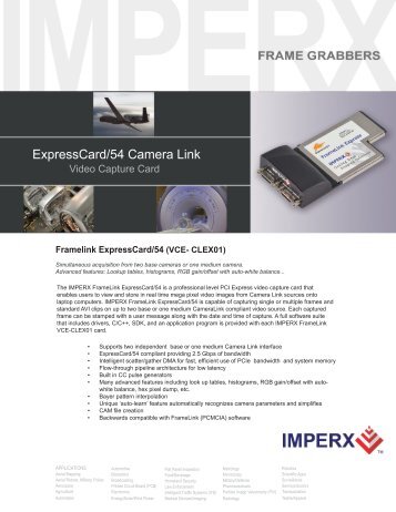 Expresscard/54 Camera Link