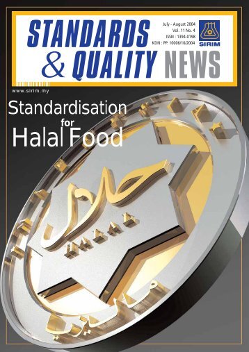 Standardisation for Halal Food
