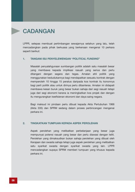 Ulasan Lembaga Penasihat Pencegahan Rasuah (LPPR) 2010