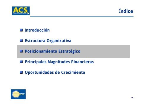 Jornada de ACS Servicios Industriales - Grupo ACS