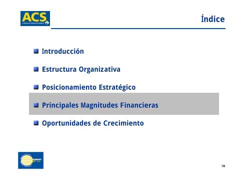 Jornada de ACS Servicios Industriales - Grupo ACS