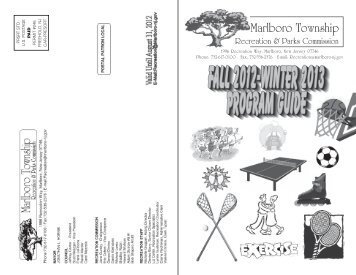 the Recreation Program Guide - Marlboro Township, NJ