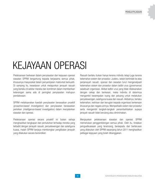 Laporan Tahunan SPRM 2011 - Suruhanjaya Pencegahan Rasuah ...