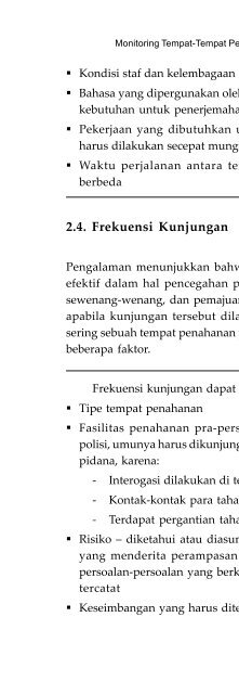 Monitoring Tempat Penahanan: Sebuah Panduan Praktis - Elsam