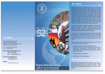 Geologi S2 Magister.cdr - Blog Fakultas Ilmu dan Teknologi Kebumian