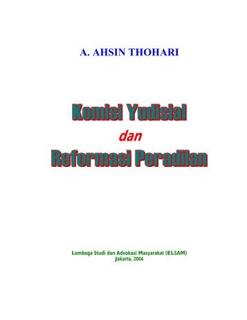 Komisi Yudisial dan Reformasi Peradilan - Elsam