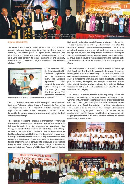 Review of Operations - Genting Malaysia Berhad