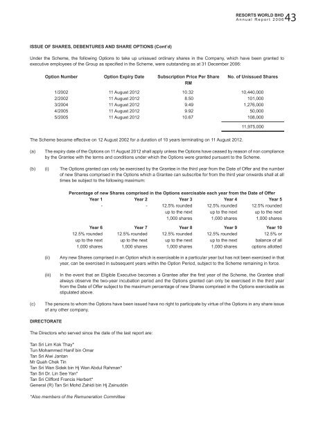 Corporate Governance - Genting Malaysia Berhad