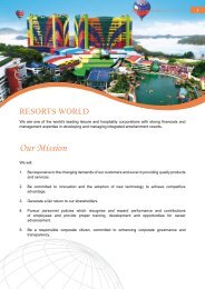 Our Mission - Genting Malaysia Berhad