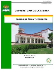 CÃ³digo de Ãtica y Conducta - Universidad de la Sierra