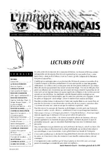 lectures d'été - Fédération Internationale des professeurs de français
