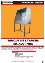 TANQUE DE LAVAGEM EM AÃO INOX - AmericanFlag