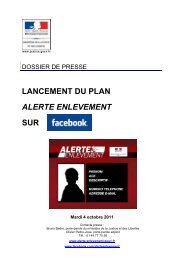 lancement du plan alerte enlevement sur - Presse - MinistÃ¨re de la ...