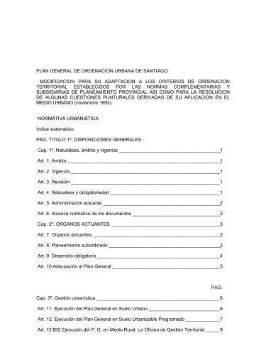 Normativa del Pxom 1989 - Concello de Santiago de Compostela