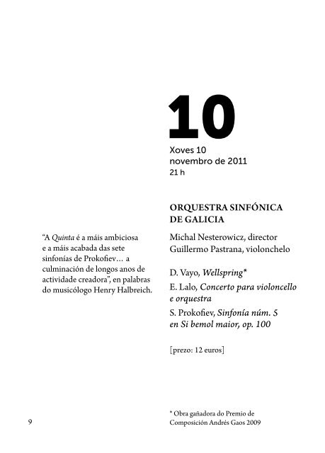 Programa - Concello de Santiago de Compostela
