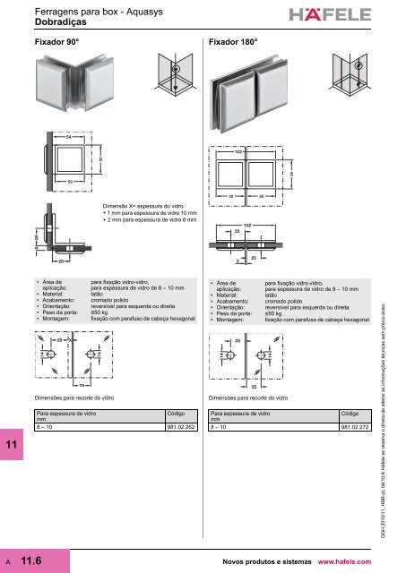 Ferragens para banho