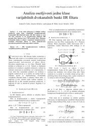 Analiza osetljivosti jedne klase varijabilnih ... - Telfor 2007