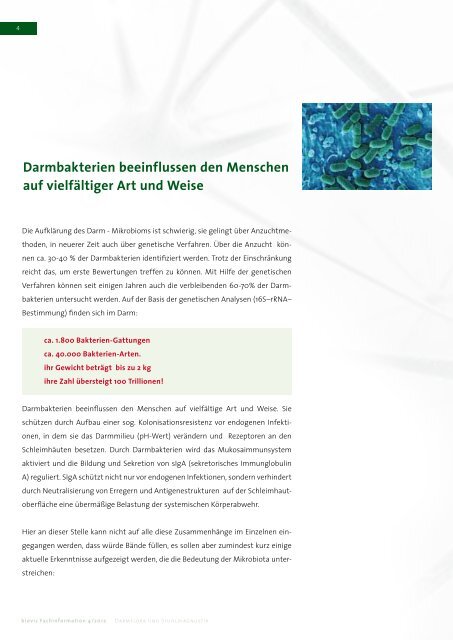 Darmflora und Stuhldiagnostik - Biovis