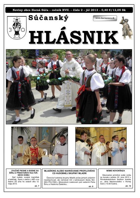 SÃºÄanskÃ½ hlÃ¡snik 2013 ÄÃ­slo 2.pdf - HornÃ¡ SÃºÄa