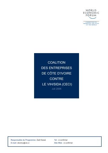 coalition des entreprises de cÃ´te d'ivoire contre le vih/sida (ceci)