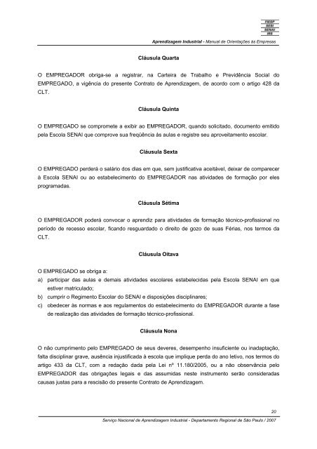 SERVIÃO NACIONAL DE APRENDIZAGEM INDUSTRIAL ... - Senai