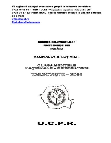 top 10 crescatori 2011 - Uniunea Columbofililor din Romania