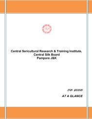 at a glance - Central Sericultural Research & Training Institute ...