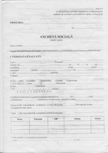 Model ancheta sociala - dgaspc olt