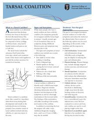 TARSAL COALITION