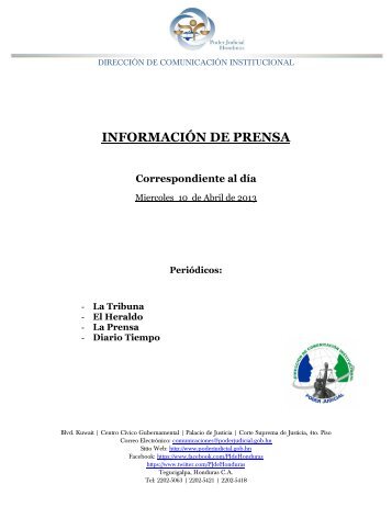 Informacion de Prensa 10042013.pdf - Poder Judicial