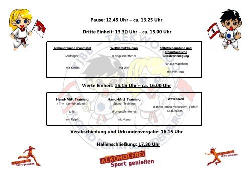 12. Seminar der Taekwondo Jugend Berlin und Brandenburg (TJBB)