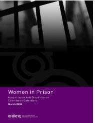 Women in Prison report - Anti-Discrimination Commission Queensland