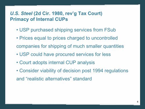 Seminal Court Cases and Their Impact on Transfer Pricing ... - NABE