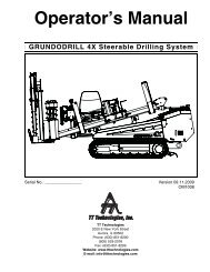 Download Grundodrill 4X Manual (PDF 4.3MB) - TT Technologies Inc.