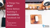 5 Things You MUST Know Before Running A SUCCESFUL Facebook Ad