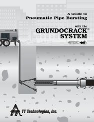 Pneumatic Guide to Pipe Bursting - TT Technologies Inc.