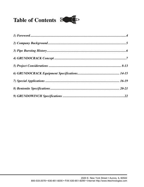 Pneumatic Guide to Pipe Bursting - TT Technologies Inc.