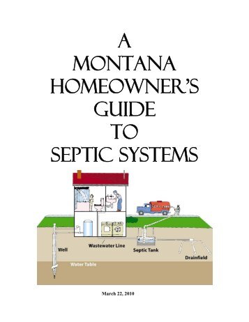 A Montana Homeowner's Guide to Septic Systems - Department of ...