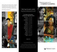 CASINO GAMING - Tsogo Sun